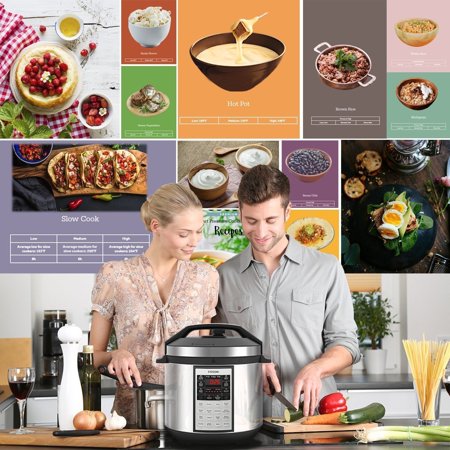 COSORI Premium 8-in-1 Multi-Use Programmable Pressure Cooker, Rice