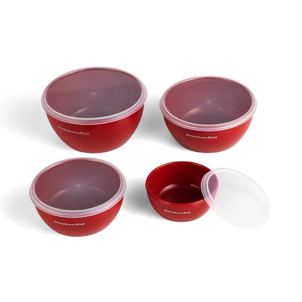KitchenAid Prep Bowls, Set of 4, Red For Sale in Canada