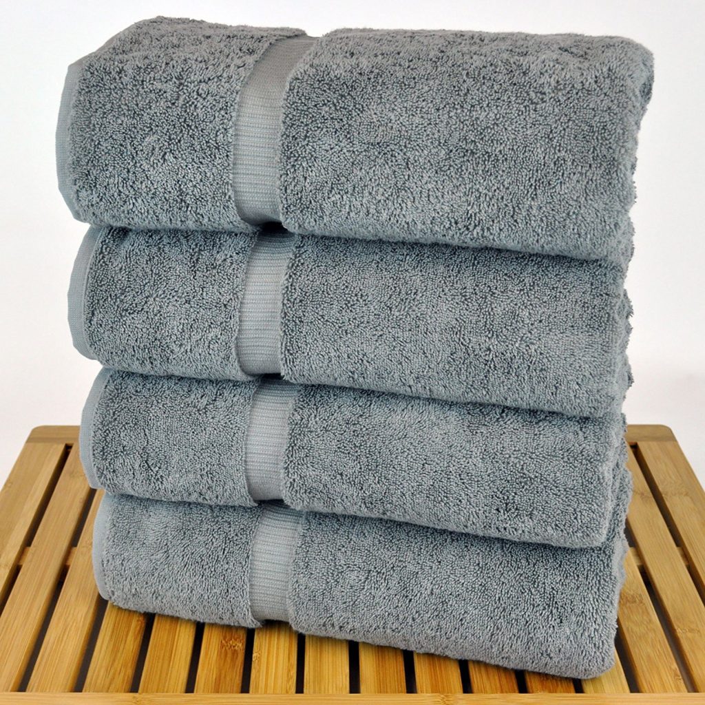 Luxury Hotel & Spa Bath Towel 100 Genuine Turkish Cotton, Set of 4