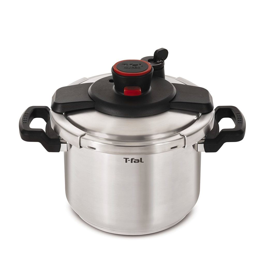 Tfal P45007 Clipso 6Litre Stainless Steel Pressure Cooker, Silver