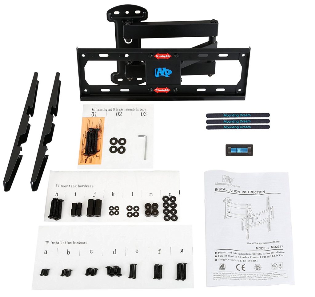 Mounting Dream MD2377 TV Wall Mount Bracket for Most 26-55 Inch LED ...