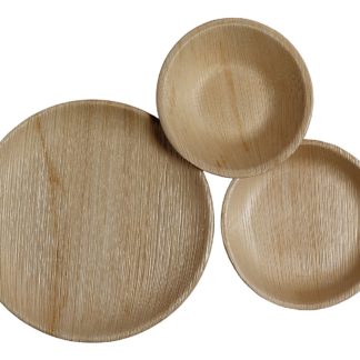 75 pcs wooden bowls