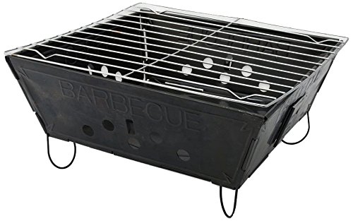 Portable folding charcoal grill