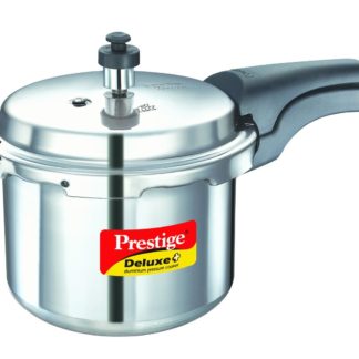Prestige DPA-3L Deluxe Plus Aluminum Pressure Cooker, 3-Liter, Silver