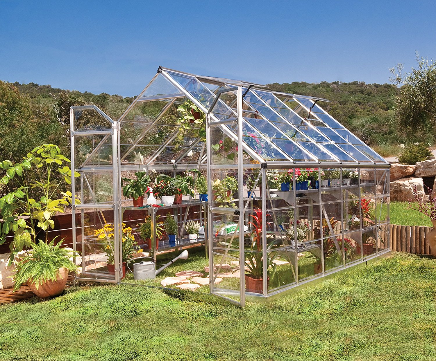 Clear Glass Greenhouse